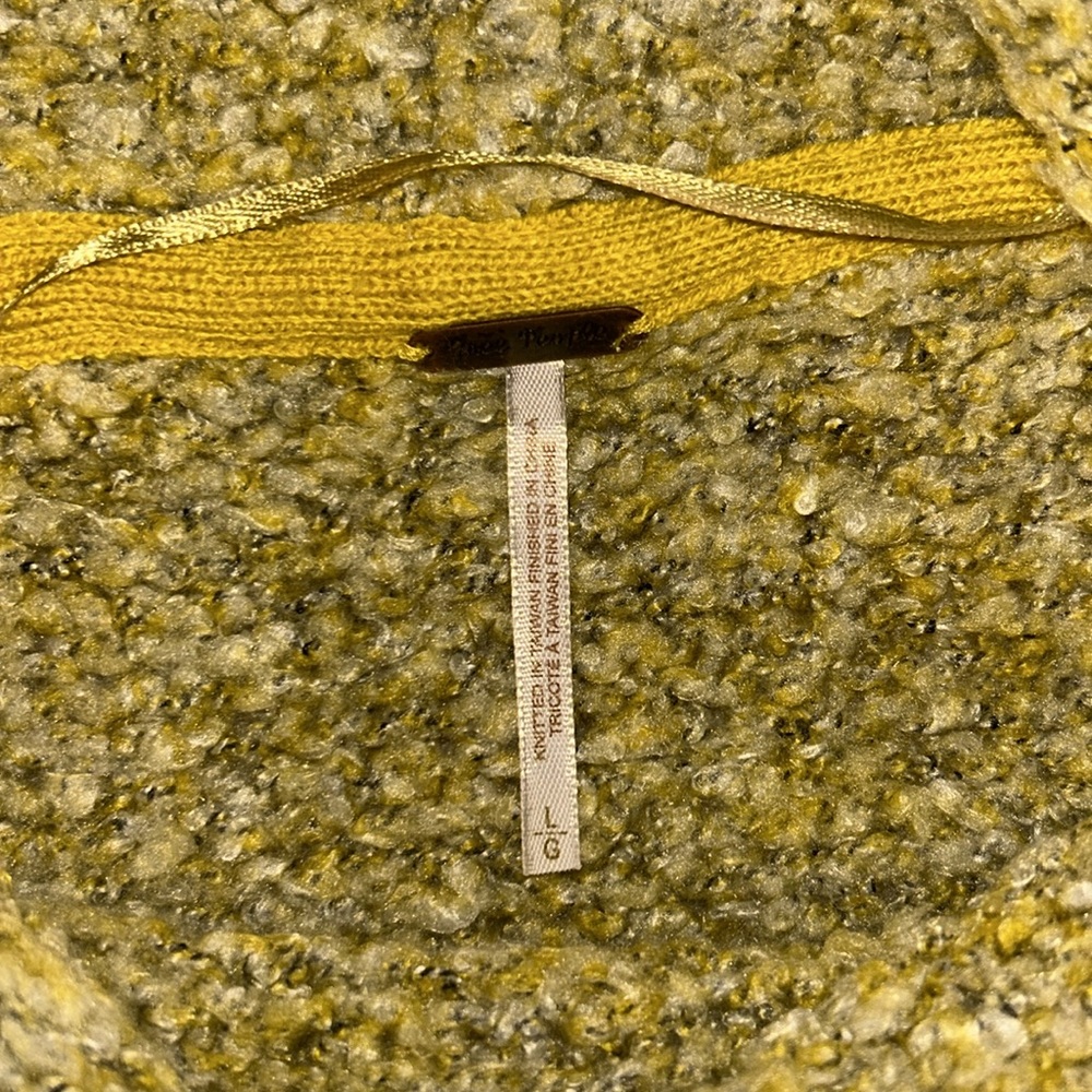 Free People Quince BFF Cowl Neck Sweater in “Quince” (Yellow) Colour - Picture 6 of 6